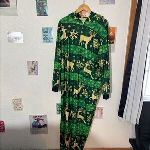 Festive Reindeer Mens Pajamas